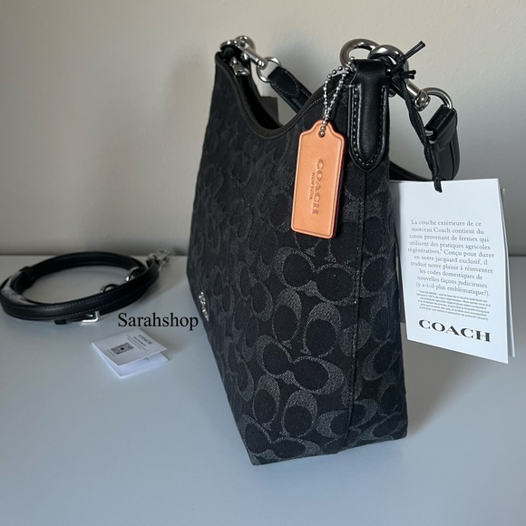 ✅Coach Laurel Shoulder Bag In Signature Denim - Picture 4 of 12